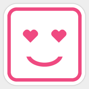 Cute minimal Love emoji Sticker